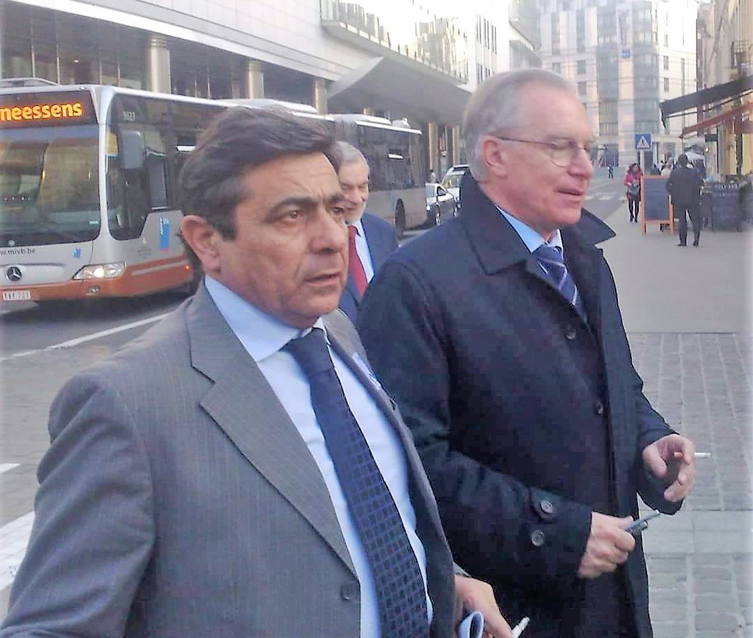 Mimmo Volpe con Guglielmo Epifani