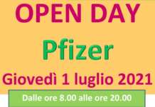 Open Day Pfizer ad accesso libero in Irpinia, ecco le modalità