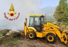 Summonte, maxi intervento dei Vigili del Fuoco per un grosso incendio
