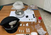Acerno, droga nascosta in un pennarello: arrestato pusher di cocaina