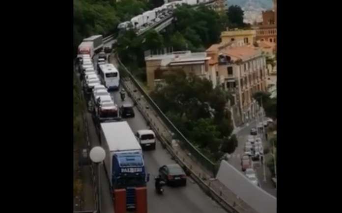 fila camion viadotto gatto