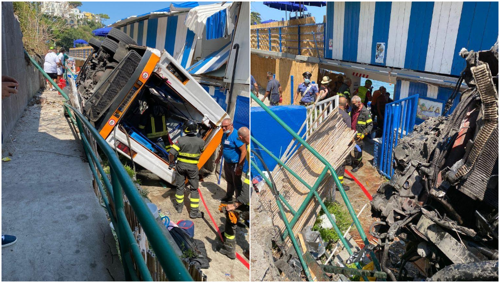 iNCIDENTE CAPRI -AUTOBUS