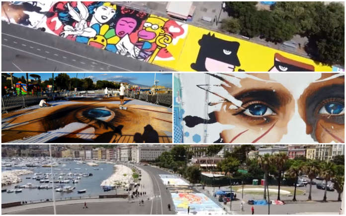 lungomare street art napoli