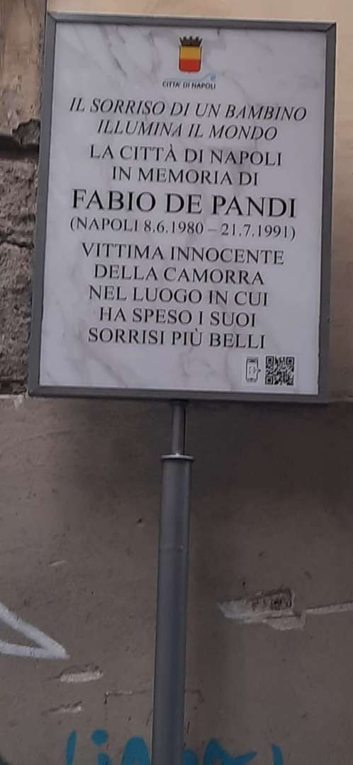 Targa in memoria Fabio De Pandi