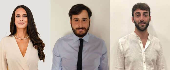 candidati casaluce - da sx sorrentino, d'ambrosio, pagano