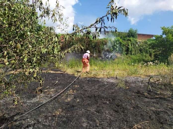 incendio cava de tirreni
