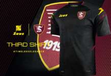 Salernitana, scelto il nero per la terza maglia: le foto