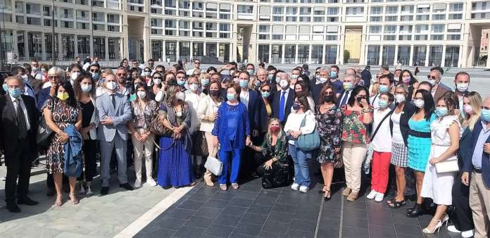 Candidati in piazza Libertà