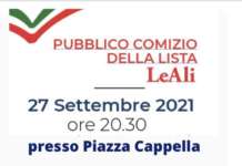 San Tammaro, comizio di LeAli: D’Angelo punta su periferie e turismo