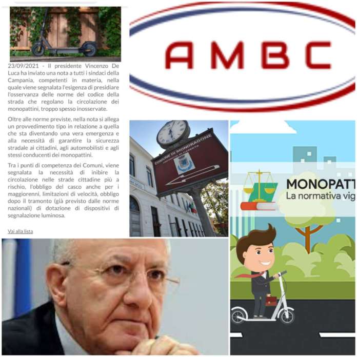 Logo AMBC - Ora che a dirlo è De Luca (e non l’AMBC) i _monopattini saranno regolamentati