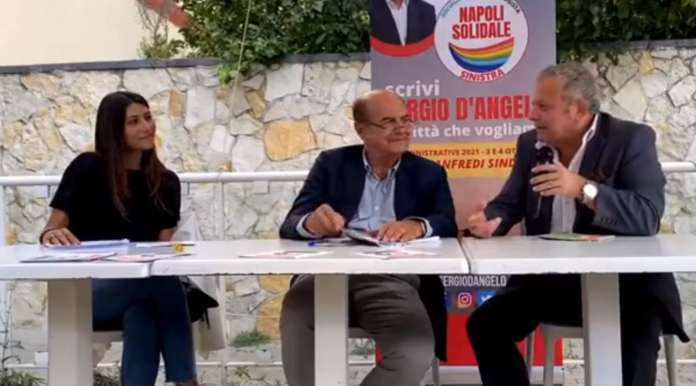 Sergio D'Angelo con Bersani