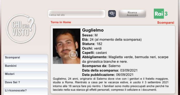 appello chi l'ha visto