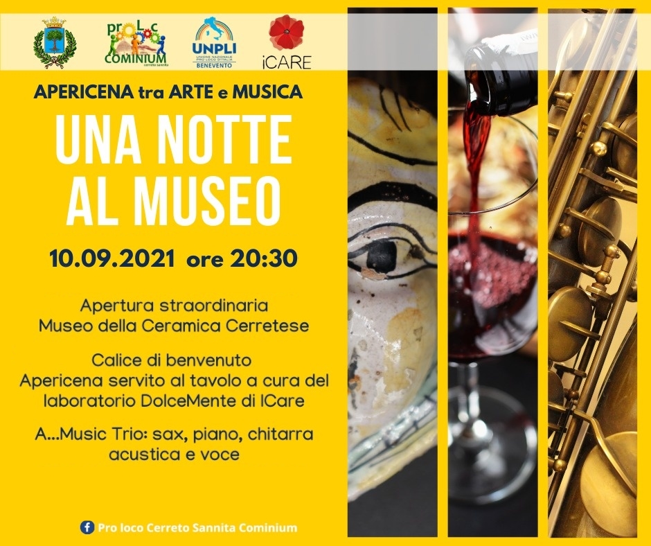 una notte al museo cerreto
