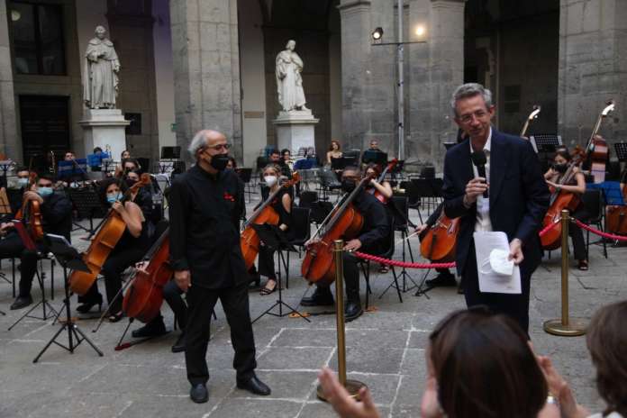 Da sinistra Gaetano Russo e Gaetano Manfredi - Foto di Klaus Bunker