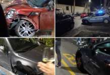 Maxi incidente sul viale degli Atlantici: cinque vetture coinvolte