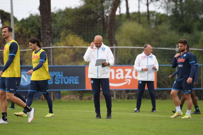 Spalletti - allenamento - Napoli