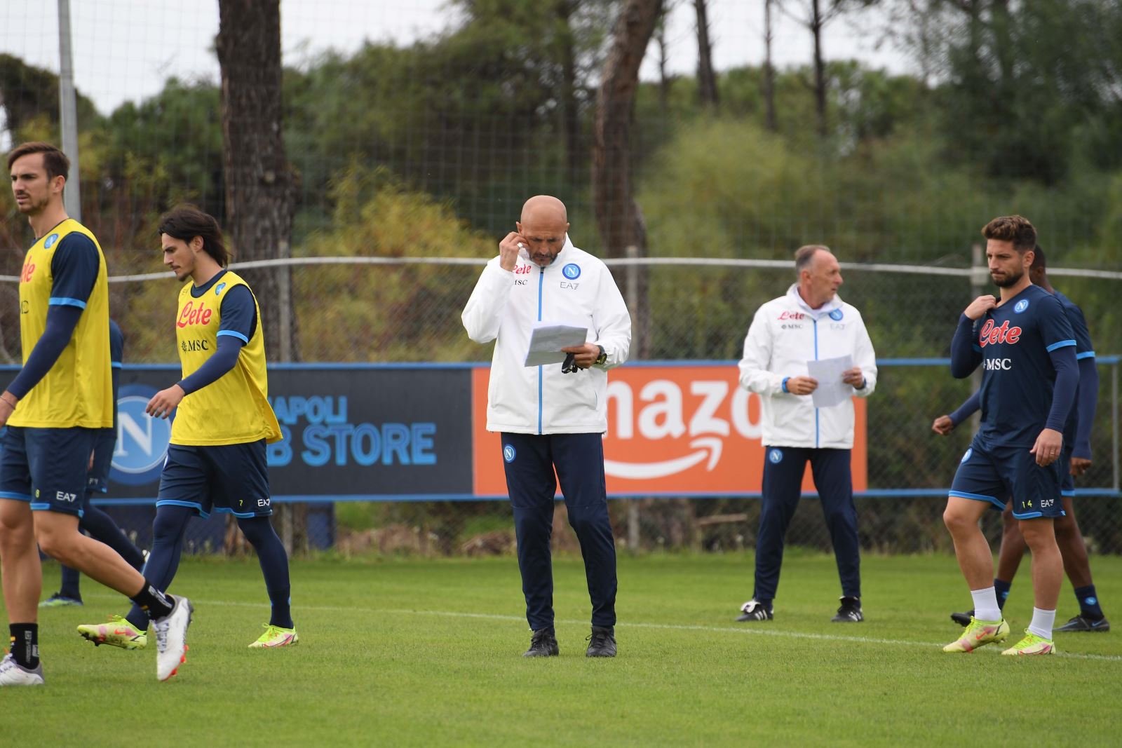 Spalletti - allenamento - Napoli