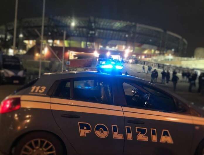polizia stadio maradona napoli