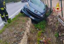 Pratola Serra, auto sbanda e finisce fuori strada: ferito un 34enne
