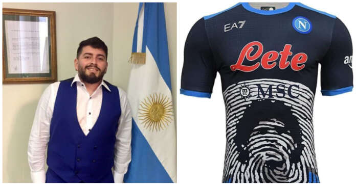 Maradona jr- maglia Napoli