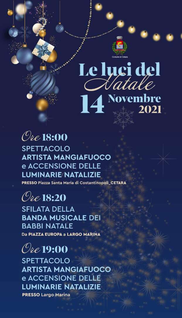 luci di natale cetara