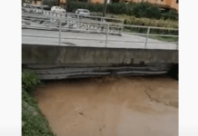 Maltempo, preoccupa la piena del Seneta a Telese Terme (VIDEO)