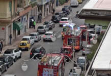 Esplosione durante un incendio, feriti 4 vigili del fuoco