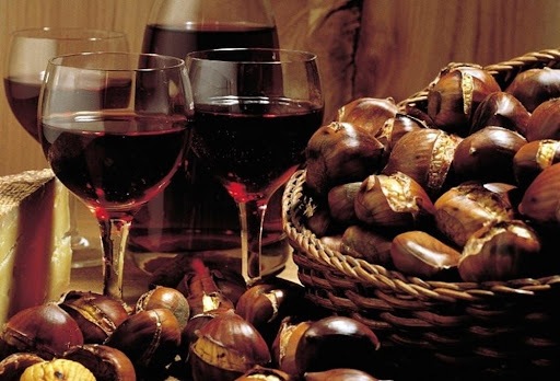 vino e castagne