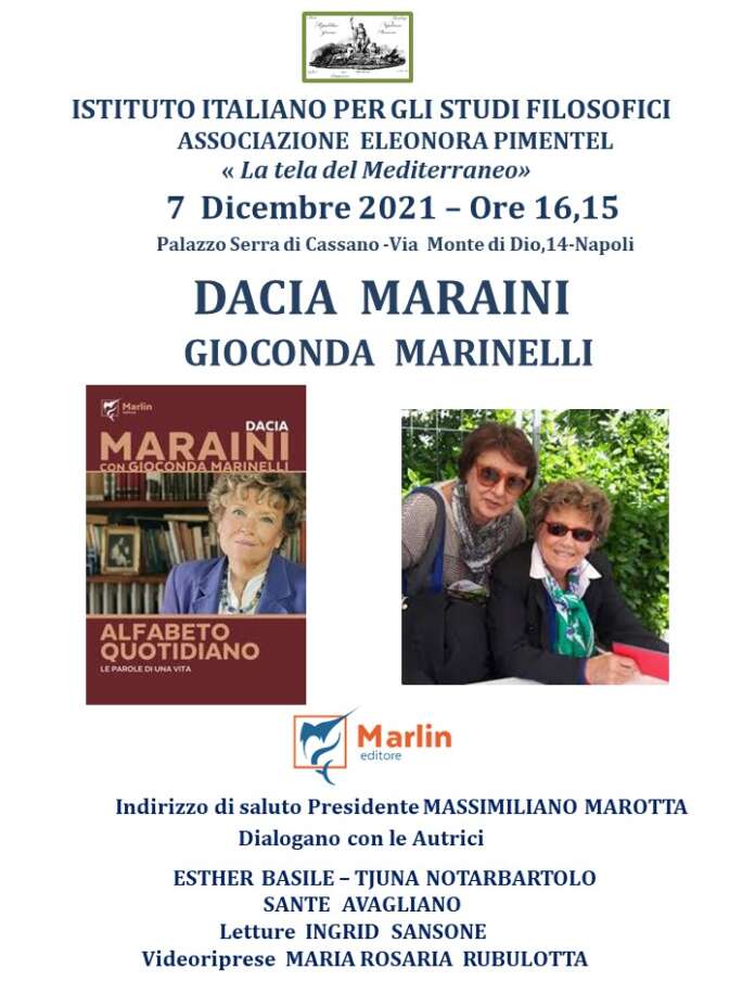 7 dicembre Maraini e Marinelli a Napoli