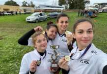 Circolo Canottieri Irno Salerno: le ragazze del quattro di coppia junior campionesse d’Italia