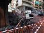 Inferno al rione Alto, incendiati 12 scooter in via Palermo