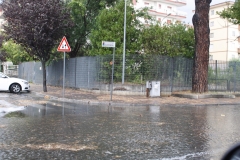 Strade allagate a Caserta