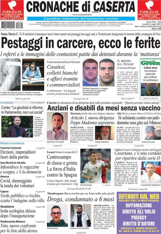 Rassegna stampa di lunedì 5 luglio sfoglia le prime pagine