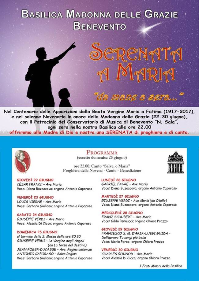 Benevento, il programma per la festa della Madonna delle Grazie Anteprima24.it