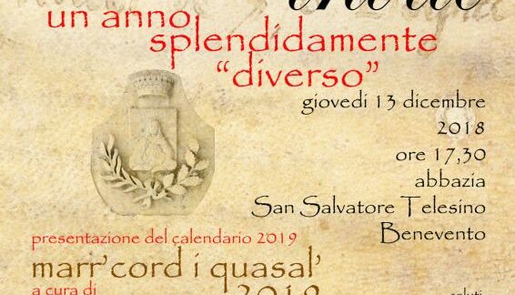 Telese, giovedì appuntamento con ‘un anno splendidamente diverso’ Telese, giovedì appuntamento con ‘un anno splendidamente diverso’
