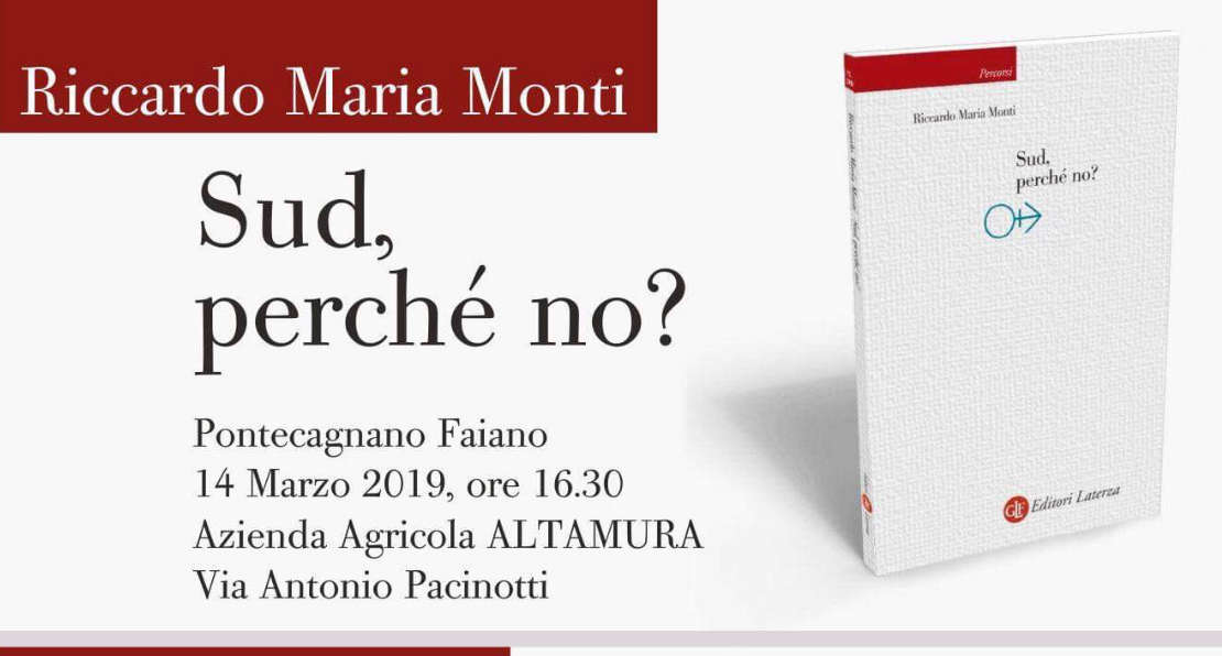‘Sud’ Perché no?’: ecco le proposte di Riccardo Monti per ripartire ‘Sud’ Perché no?’: ecco le proposte di Riccardo Monti per ripartire