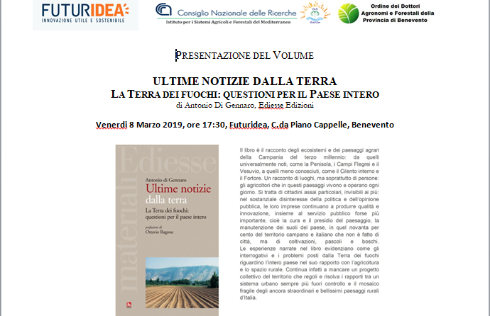 “Campania è l’oro dei campi, non è Terra dei fuochi”, il libro di Di Gennaro presentato al Musa “Campania è l’oro dei campi, non è Terra dei fuochi”, il libro di Di Gennaro presentato al Musa
