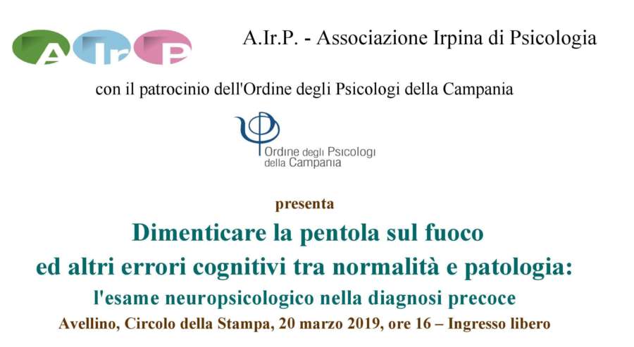 Avellino, torna il terzo seminario del Ciclo “Tutti Pazzi per la Psicologia” Avellino, torna il terzo seminario del Ciclo “Tutti Pazzi per la Psicologia”