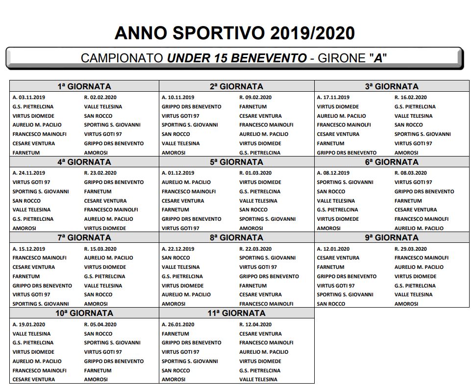Calcio giovanile sannita, al via i campionati under 17 e 15 i calendari