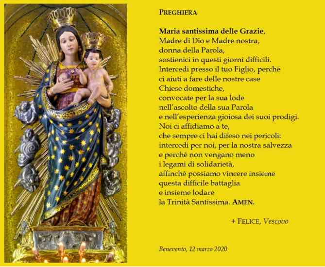 Preghiera Alla Madonna Della Guardia Coronavirus, l'arcivescovo Accrocca compone una preghiera alla Madonna