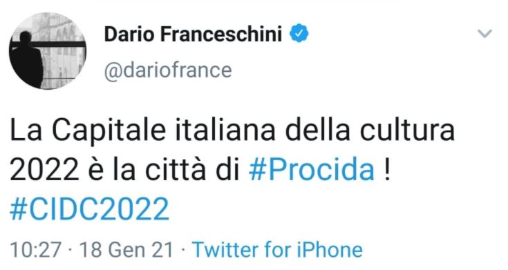 Ha vinto Procida: sarà Capitale Italiana della Cultura nel 2022 Ha vinto Procida: sarà Capitale Italiana della Cultura nel 2022