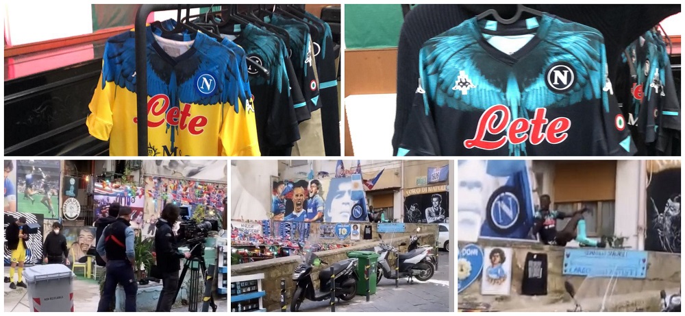 Napoli Una Maglia Per Maradona Spot Ai Quartieri Spagnoli Spunta La Nuova Divisa Foto