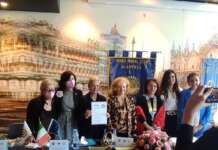 Cerimonia di consegna della Charter. Nasce ufficialmente l’Inner Wheel di Aversa