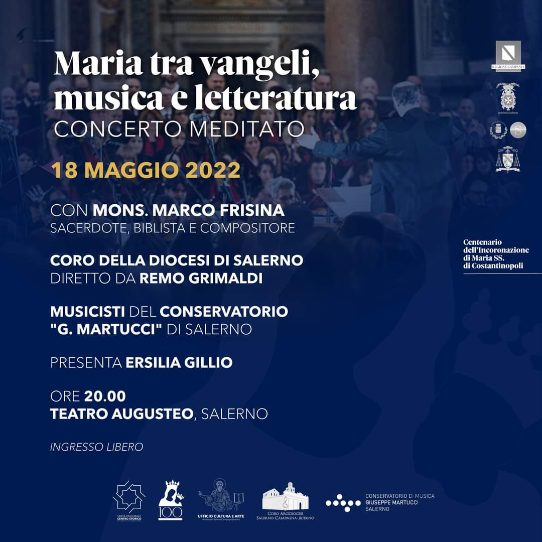 Salerno, al teatro Augusteo il concerto meditato “Maria tra vangeli, Musica e Letteratura”