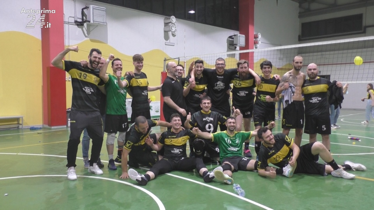 Volley maschile, Polisportiva Matese promossa in Serie B: è festa – VIDEO