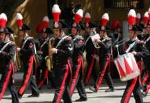 Fanfara del 10° Reggimento Carabinieri in concerto per i pazienti