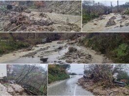 Valle Vitulanese martoriata dal maltempo: frana cancella strada, abitazione evacuata (FOTO)