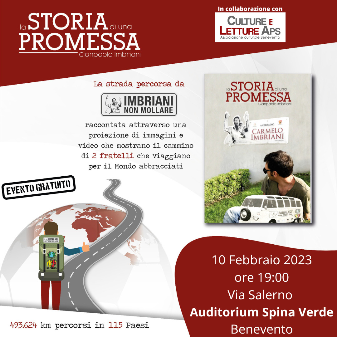 “La storia di una promessa”, venerdì 10 febbraio il ricordo di Carmelo Imbriani