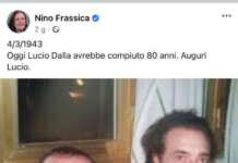 “Auguri Lucio Dalla”. Ma nella foto con Nino Frassica c’è un sannita