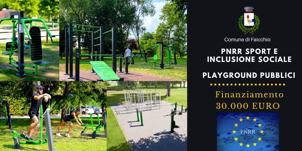Pnrr, al comune di Faicchio finanziato un parco fitness all’aperto
